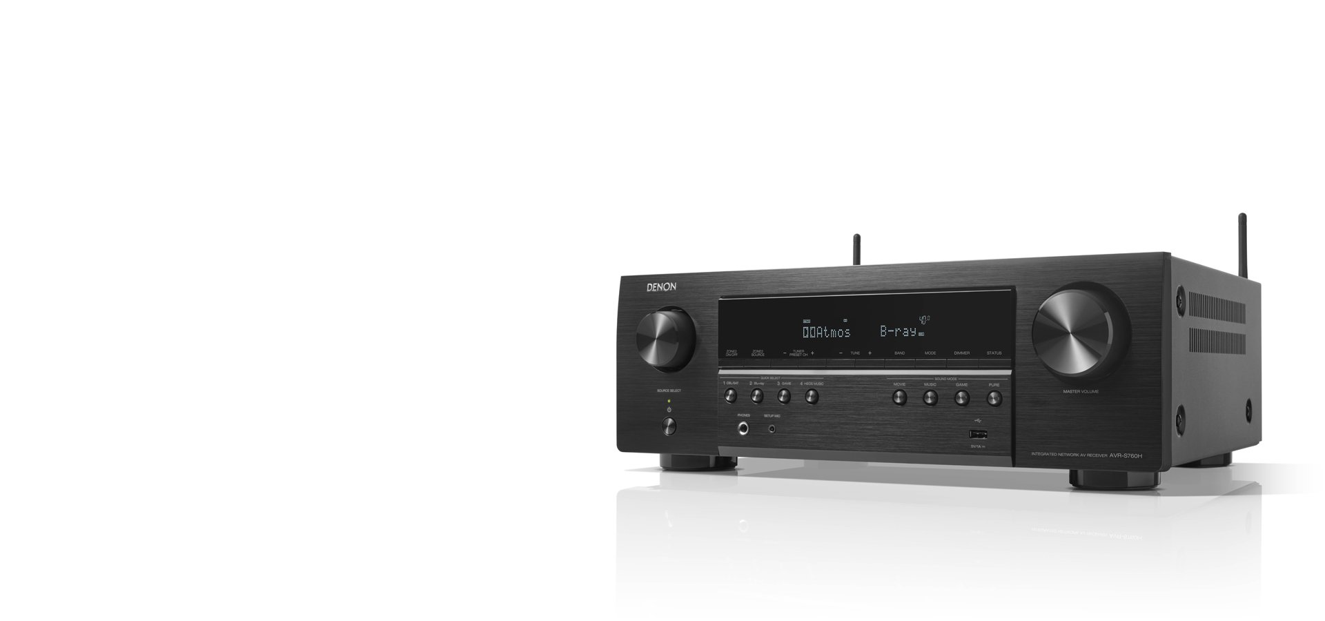 Denon AVR-S760H 7.2ch 4K AV Receiver with Voice Control Compatibility